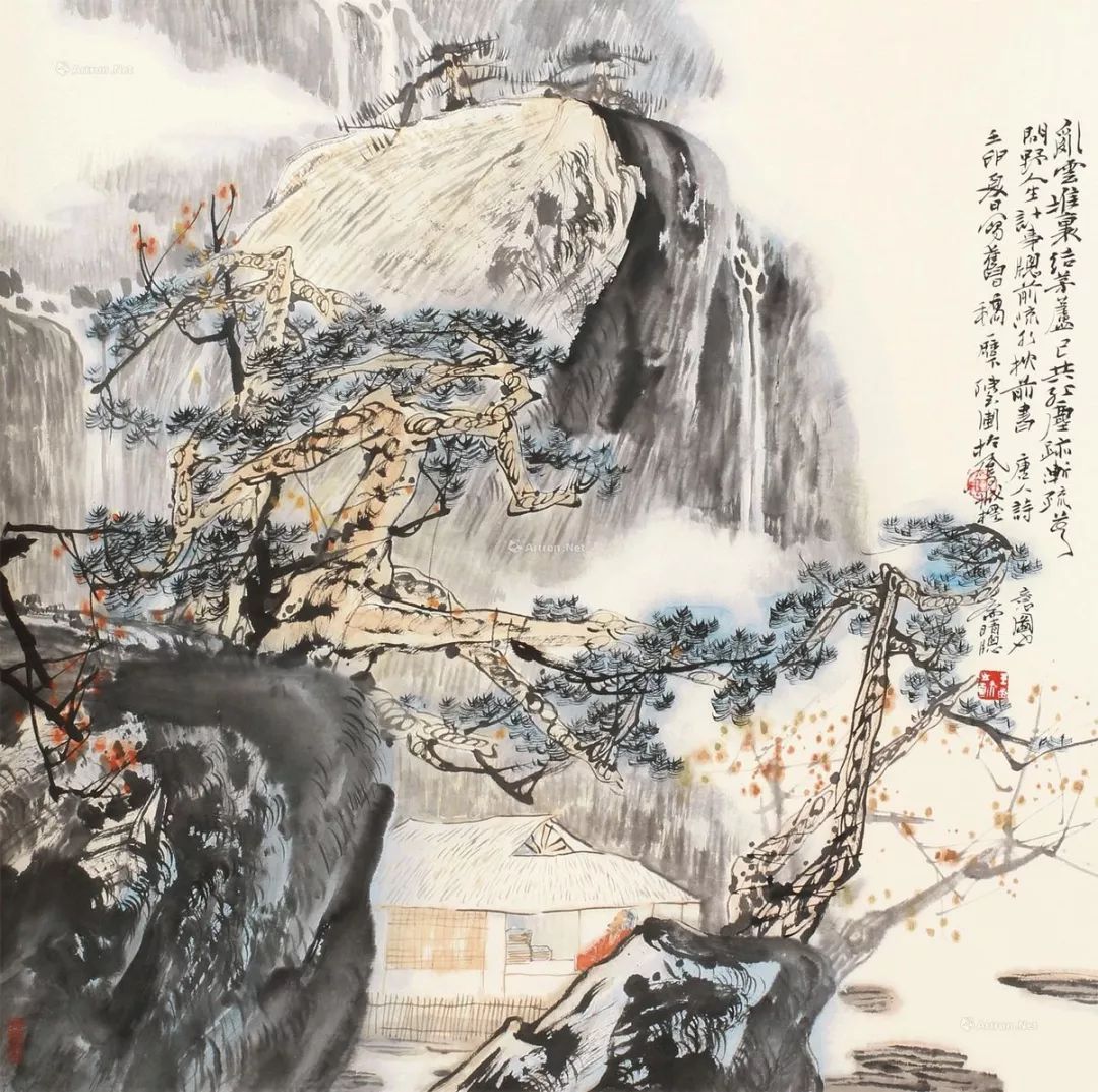 陈良宗山水画作品欣赏,陈家振山水画作品欣赏