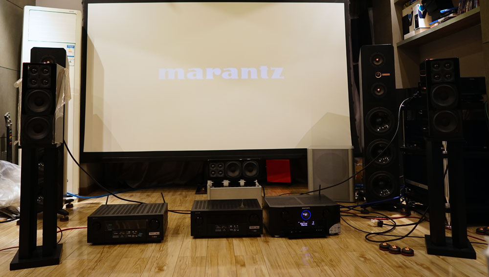 马兰士功放7013视频测试,马兰士sr7013推2.0落地箱