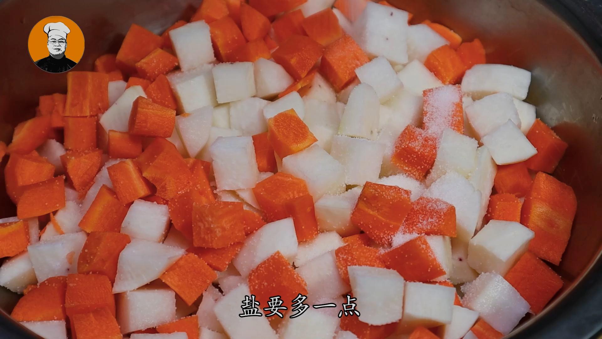 饭店的泡萝卜为什么好吃?教你在家做着吃,酸辣爽脆,一天就能吃