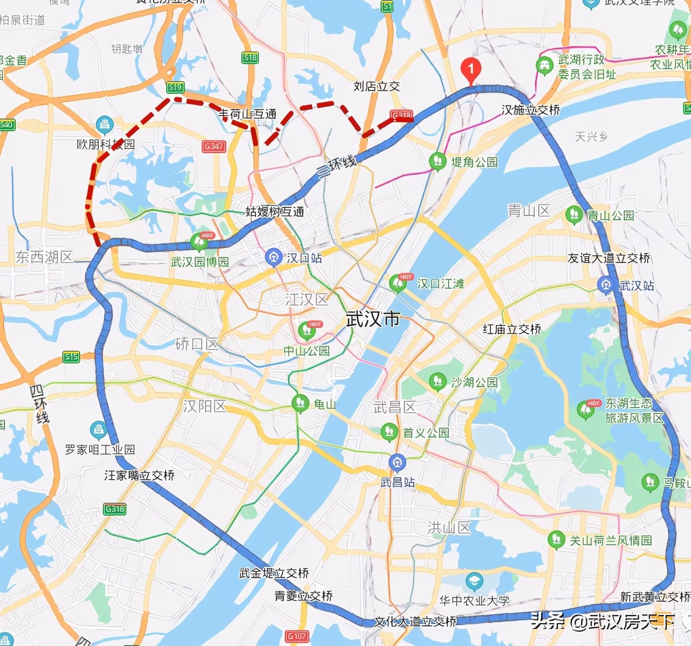最新武汉南三环改造计划,武汉三环北扩