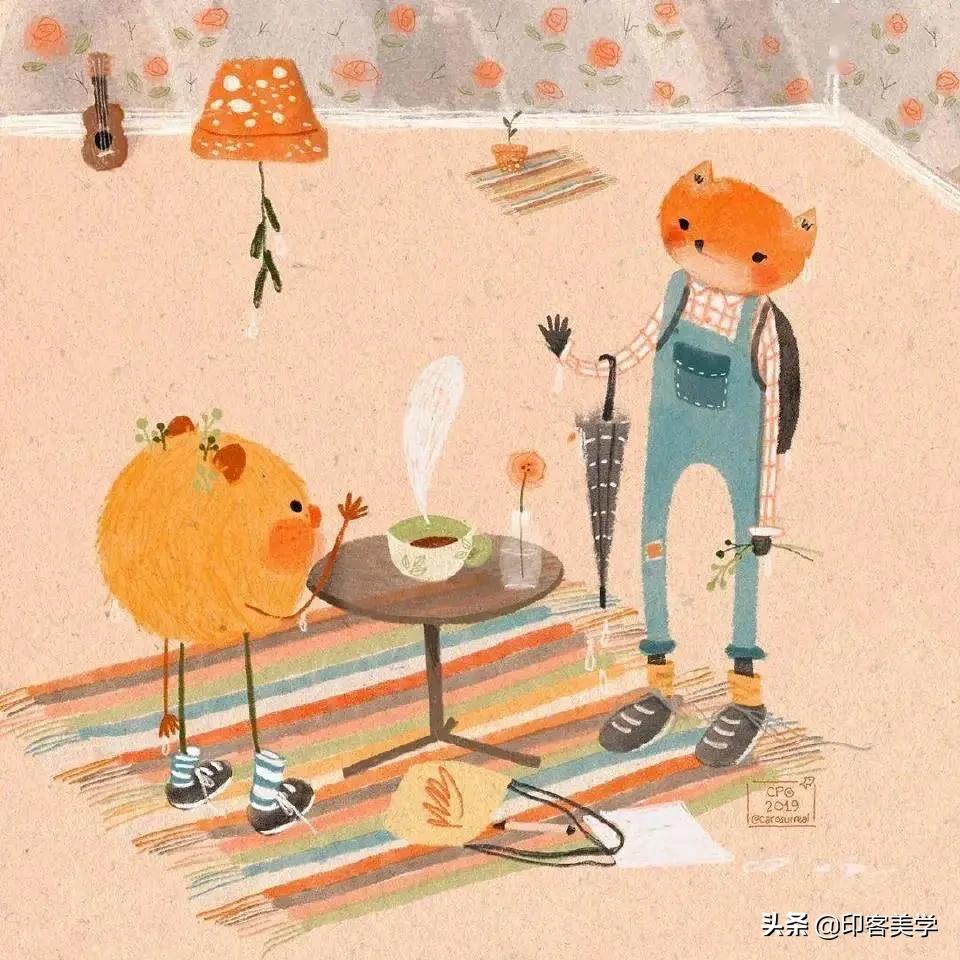 四季插画图片大全,100张唯美插画图