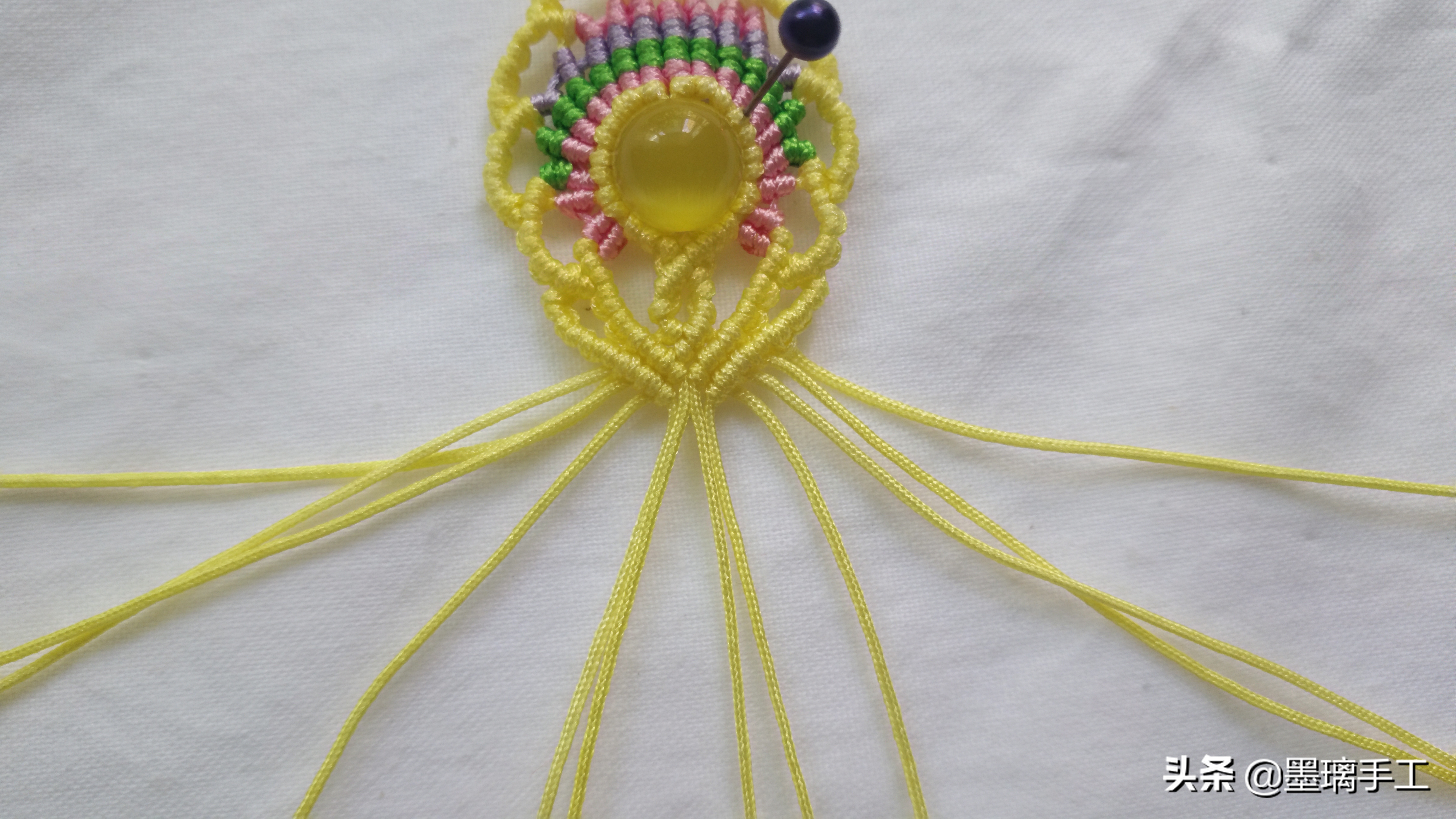 复古耳环编绳教程,简单北欧风手工编绳