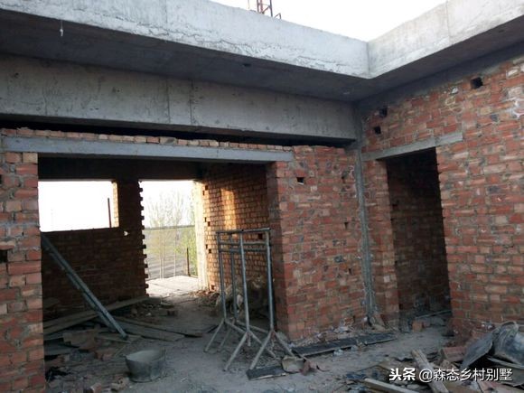 北方农村建房全过程，三层占地150平米，花了50万