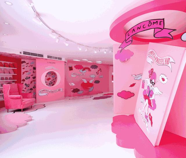 兰蔻口红来袭,三里屯兰蔻专柜