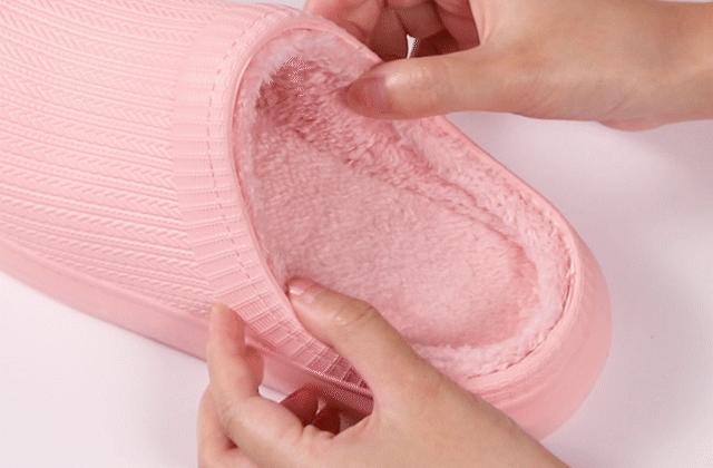 穿上这棉拖，如同踩在大朵棉花上，不怕水防滑、1秒解压，巨舒服