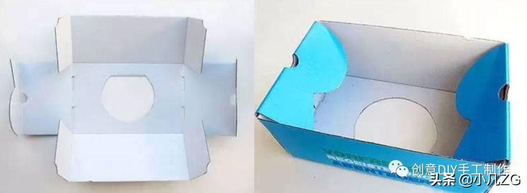 快递盒鞋架改造方法,快递箱子改造鞋子收纳盒