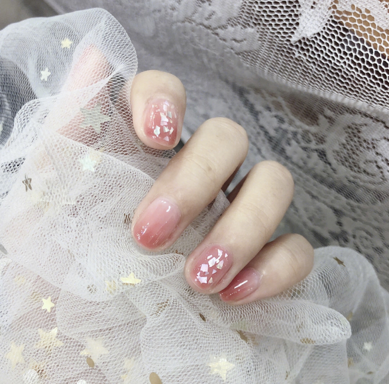 仙气十足的透明美甲,赶走夏日炎热怎能少得了它