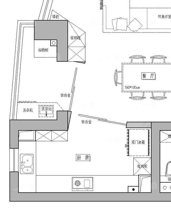 轻奢现代风格装修180大平层,棠悦府16栋装修