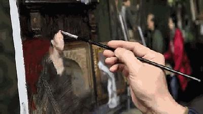 冷军的超写实绘画是造假的?画画40年代的作品都在这了,你来鉴别