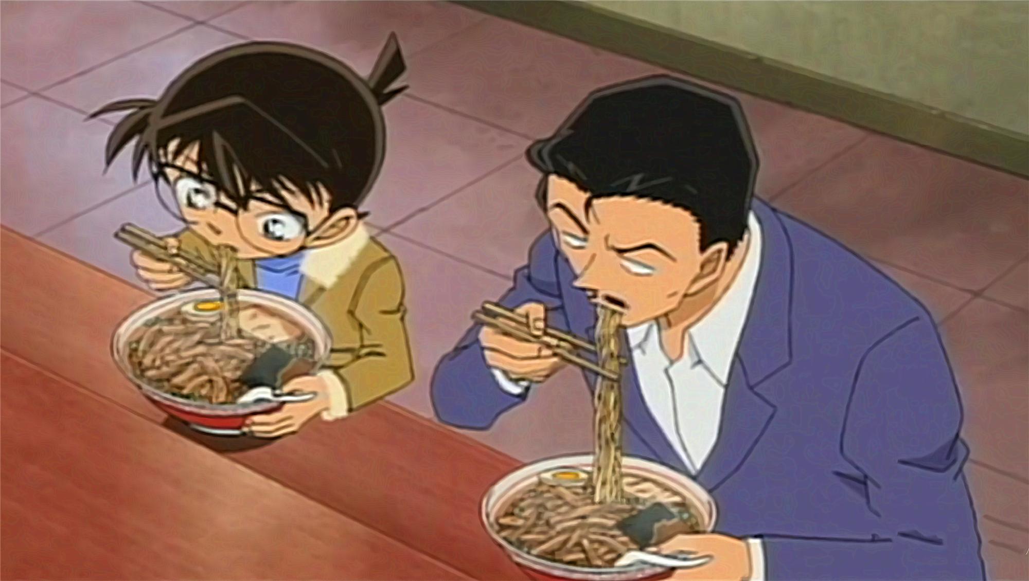 柯南抬头微笑,柯南中的帅气站位