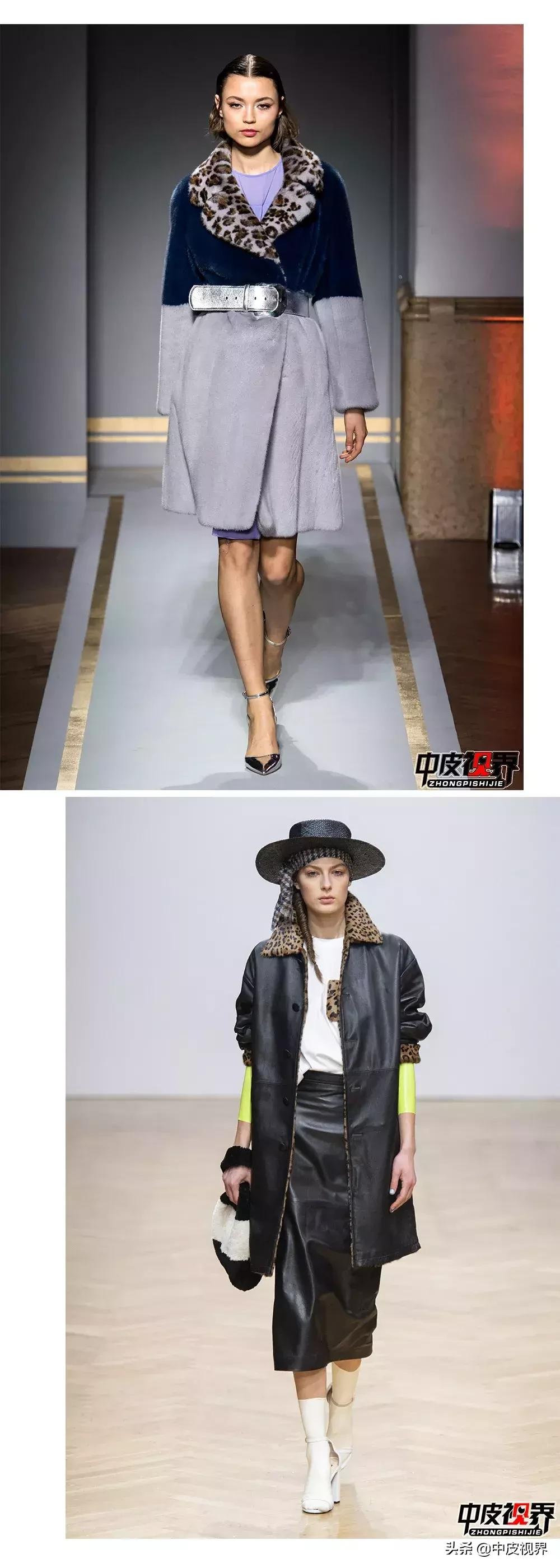 2023年流行趋势皮草,豹纹拼接皮草