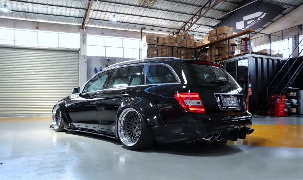 改装奔驰c200旅行版,奔驰c200改装四近四远