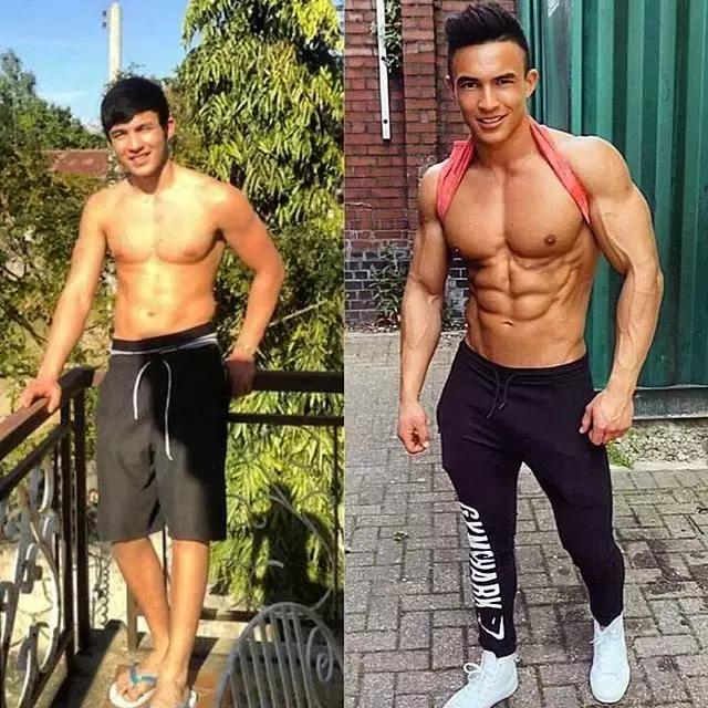 男人有肌肉与没肌肉对比,女人肌肉和男人肌肉区别