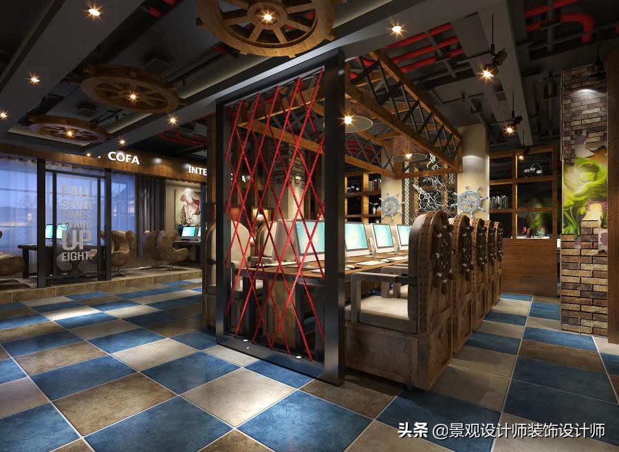 网咖设计效果图,网咖设计图哪找