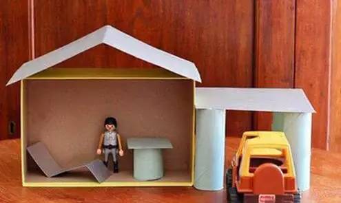 3-6岁儿童益智手工玩具鞋盒,幼儿园鞋盒里的动物世界手工作品