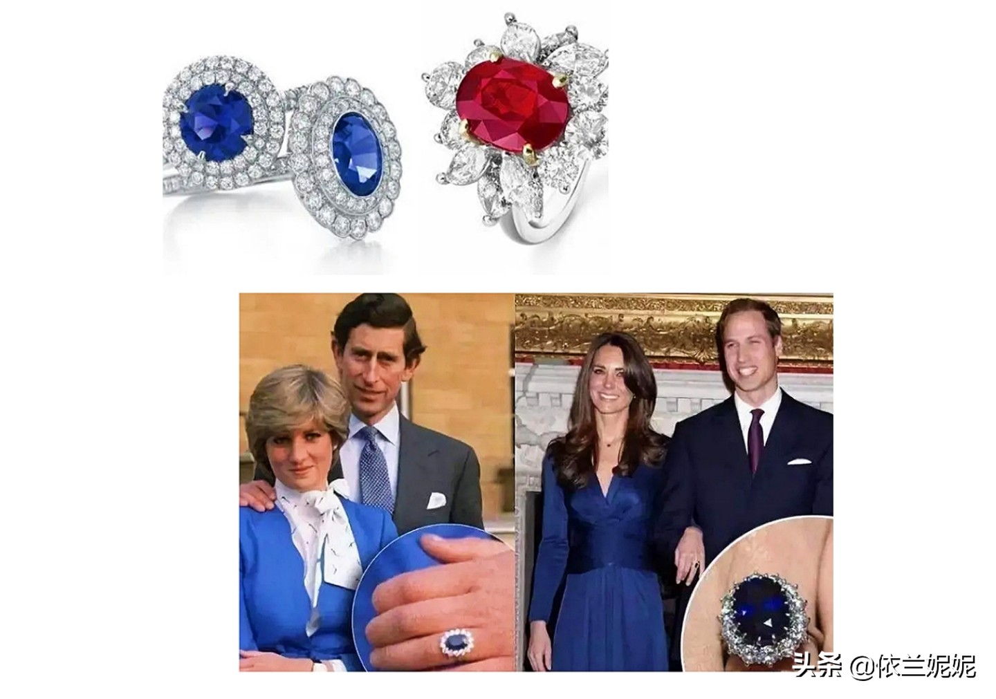 红宝石蓝宝石是属于钻石吗,婚戒买蓝宝石戒指好吗