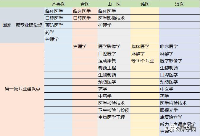 2020山东医学类院校排名,山东省医学类院校排名前十名