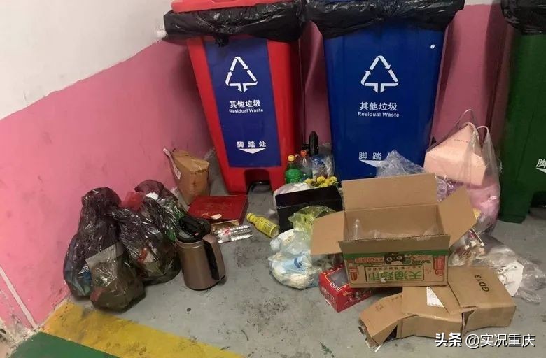 每层楼不能设置垃圾桶,每幢楼下不能放垃圾桶