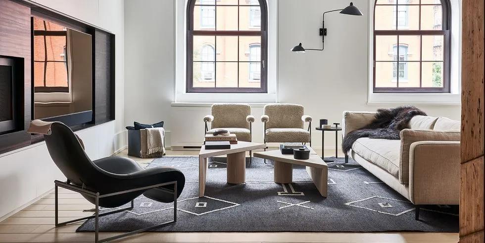 茶几地毯尺寸如何选择才完美,买地毯选尺寸