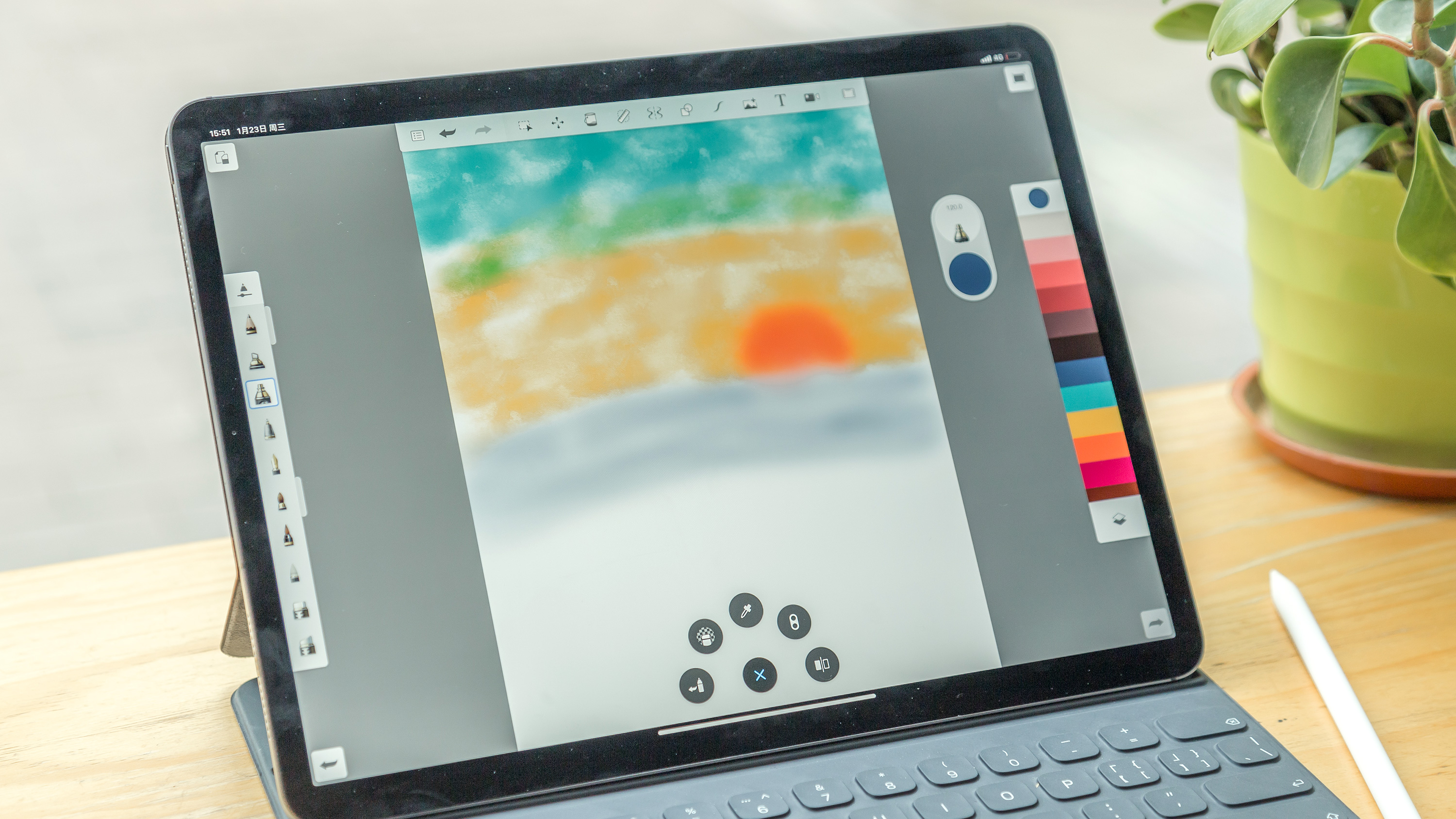 出差带平板工作,出差带ipadpro变弯