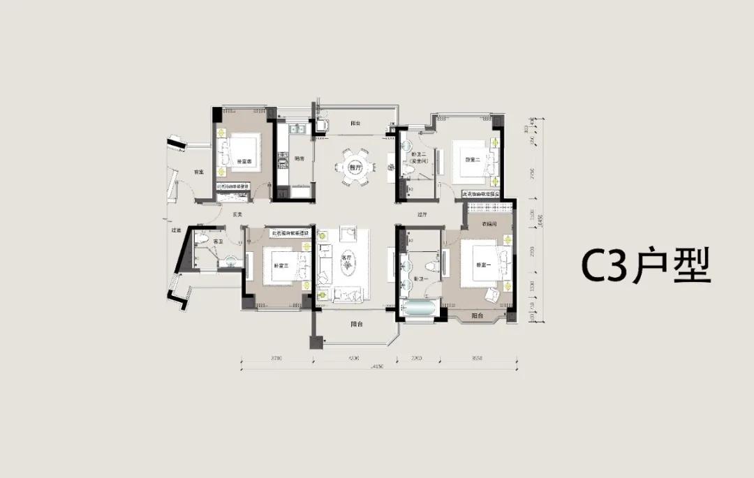 403平米大平层豪宅,332平方大平层江景
