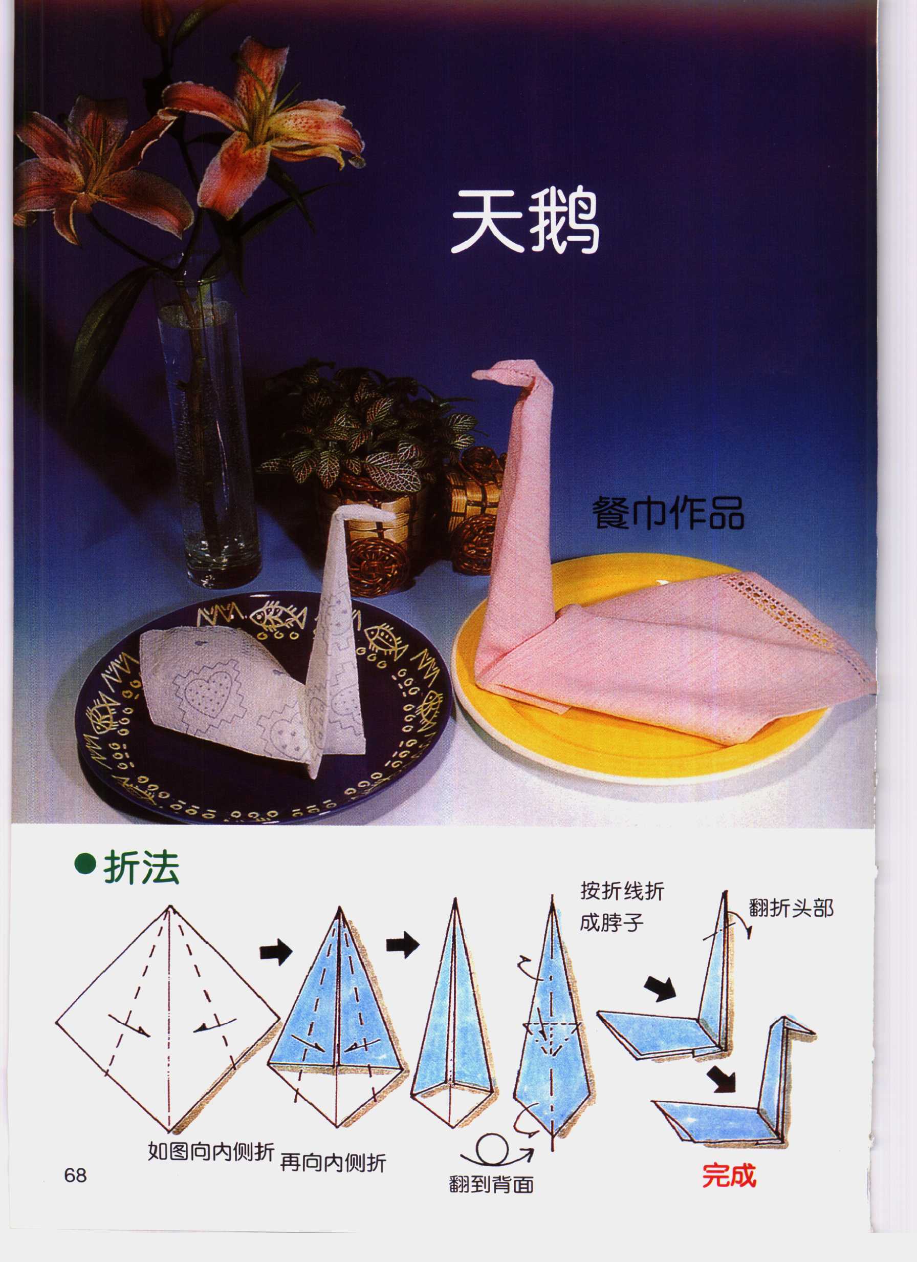 折餐巾怎么折视频,餐巾怎么折纸视频