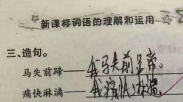 最懒小学生造句完整版,最懒小学生搞笑的造句