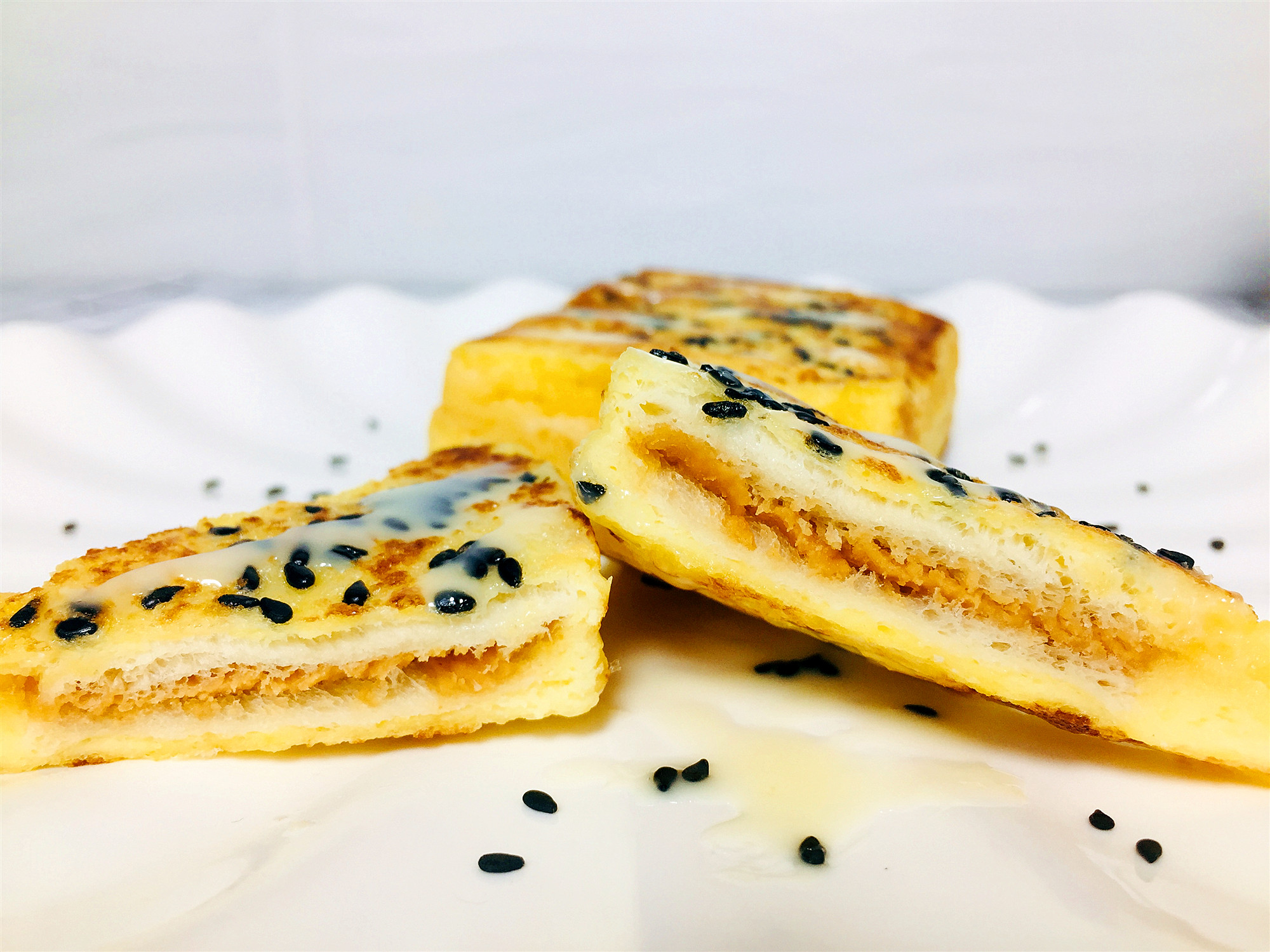 花生酱西多士吐司家庭版,花生西多士吐司的做法