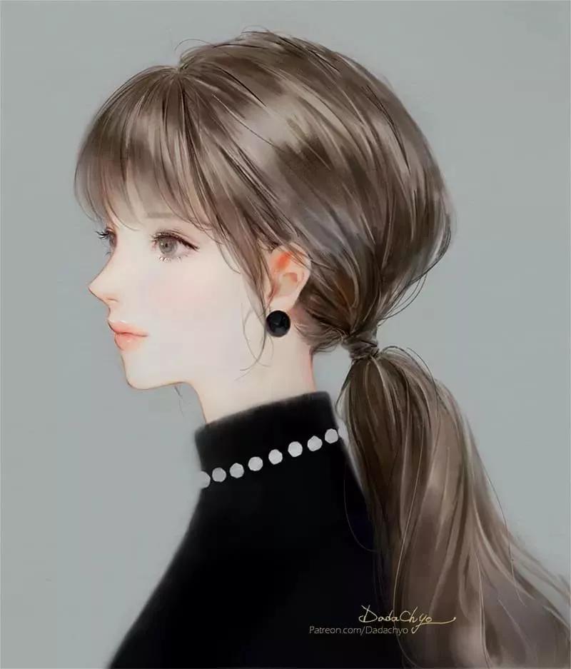 浓重的日式古风插画可爱又迷人,超有故事感的古风中国风插画