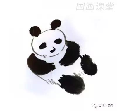 教你画大熊猫水彩画,黑色与白色的大熊猫怎么画才好看