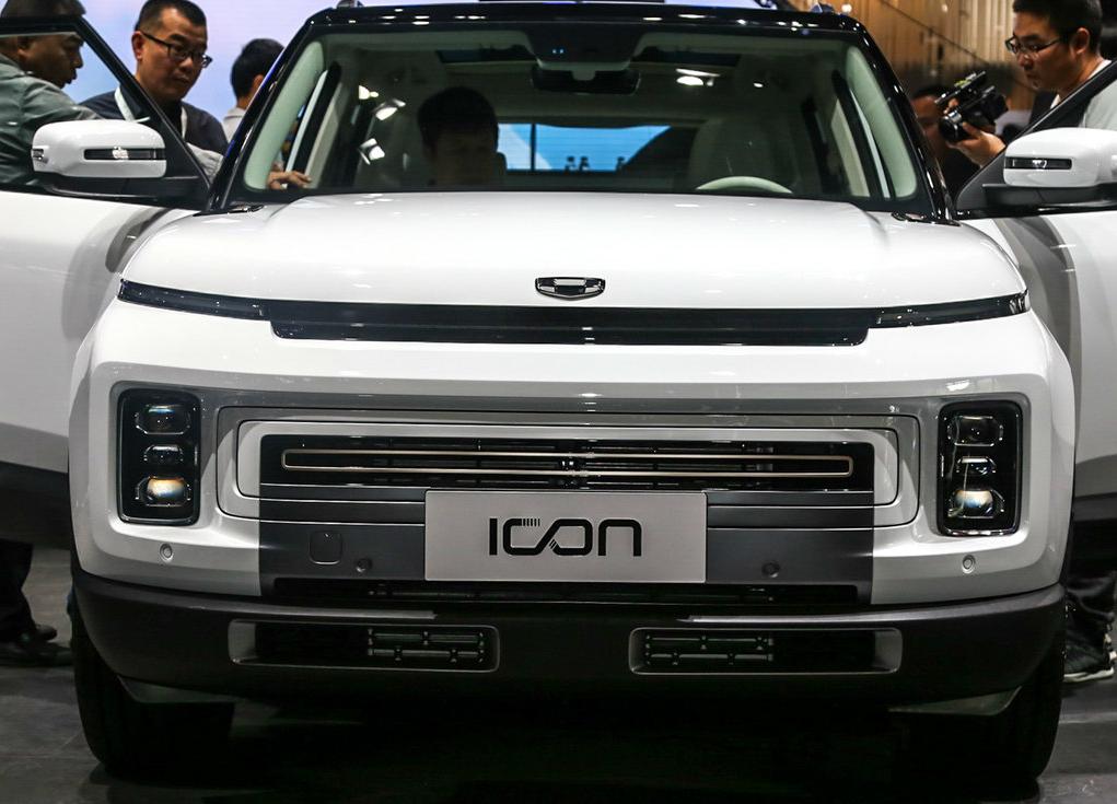 吉利汽车icon未来科技suv,吉利全新设计思路icon外观讲解