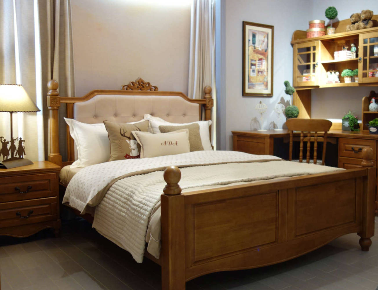 英伦小屋床价格,英伦橡木儿童床