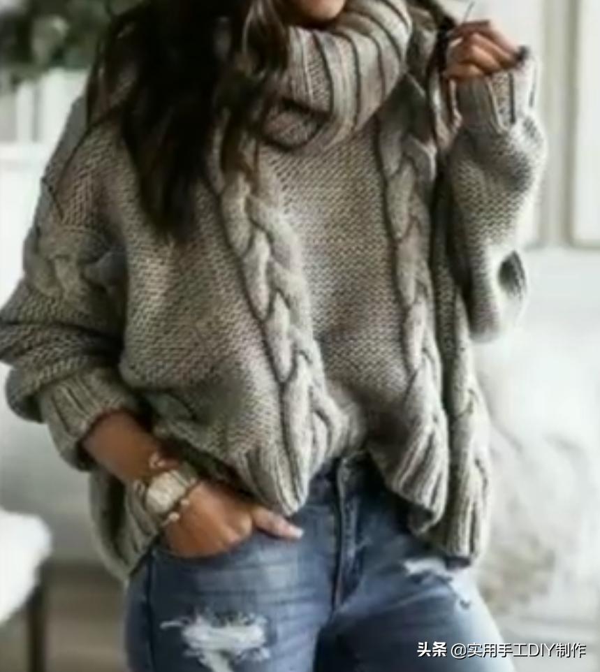 女士针织开衫外套最新款加厚,针织套头衫女