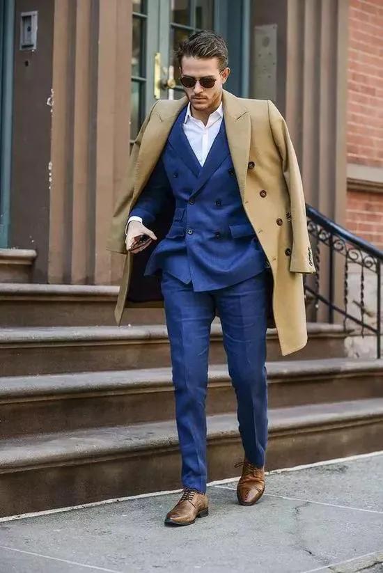 高端羊绒大衣轻奢男搭配,有品位有风度绅士的男人