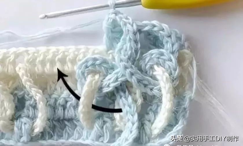 钩辫子针编织教程,钩织辫子针收尾教程视频