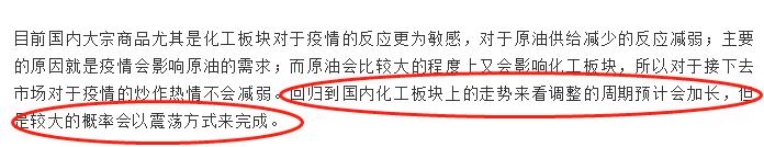 甲醇原油大幅反弹,化工原料大涨