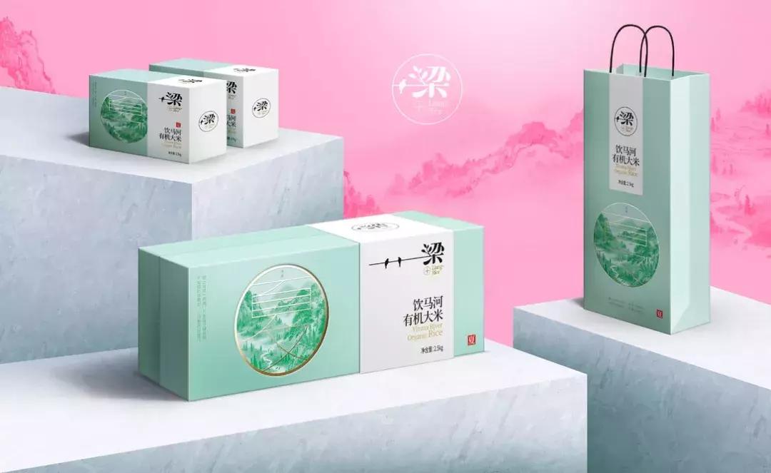 实惠的大米包装设计,简约高逼格大米包装