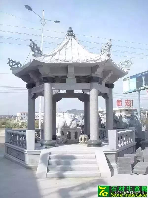 屋顶凉亭造型图片,仿木凉亭造型精美