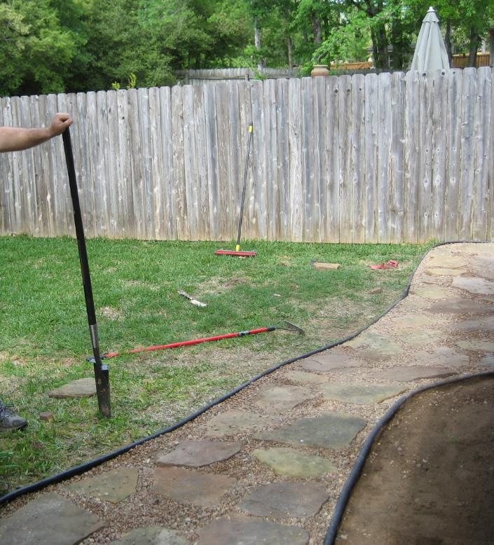 庭院石板路错落铺设,家庭庭院石板路