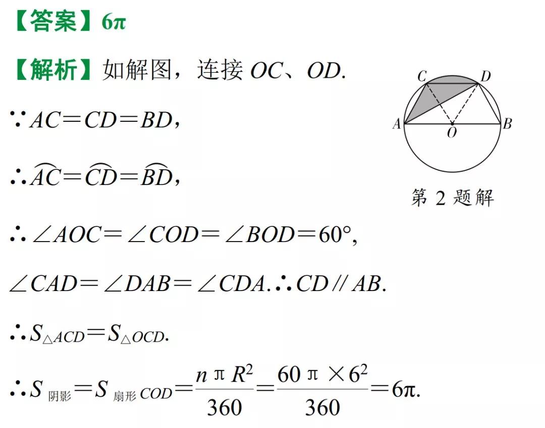 小学几何题阴影面积100道,初中数学几何阴影面积的三种解法