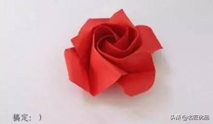 折纸大全玫瑰花简单步骤,折纸玫瑰花最简单最好看的做法