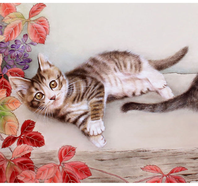 水仙花国画花鸟画图片欣赏,中国画花鸟画背景图片大全