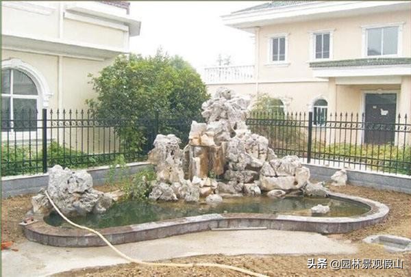 泡沫假山鱼池制作方法,假山流水喷泉鱼池制作