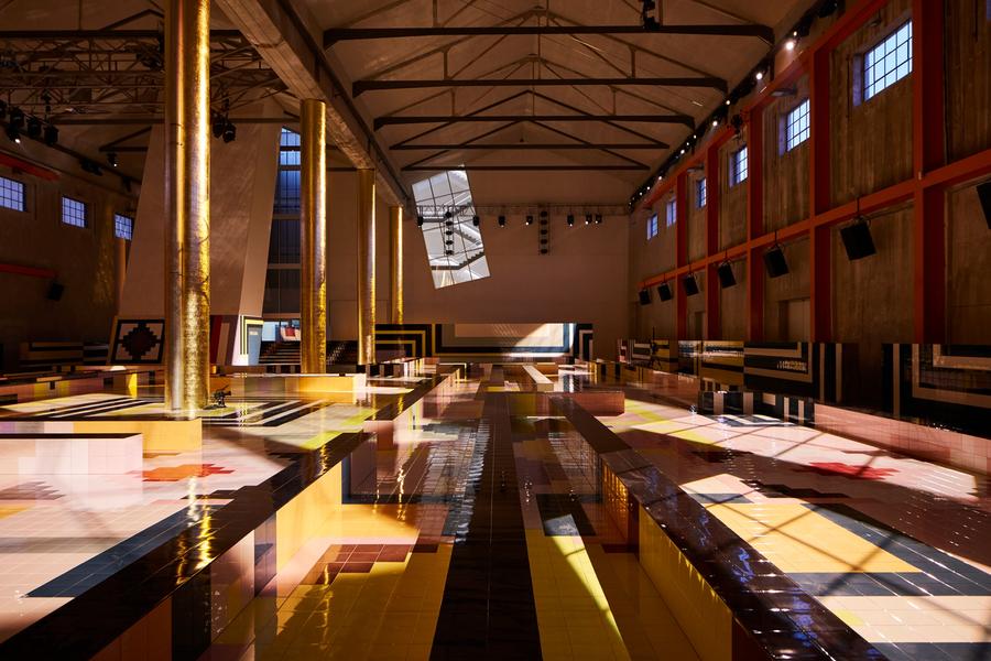 prada品牌墙,prada设计用色