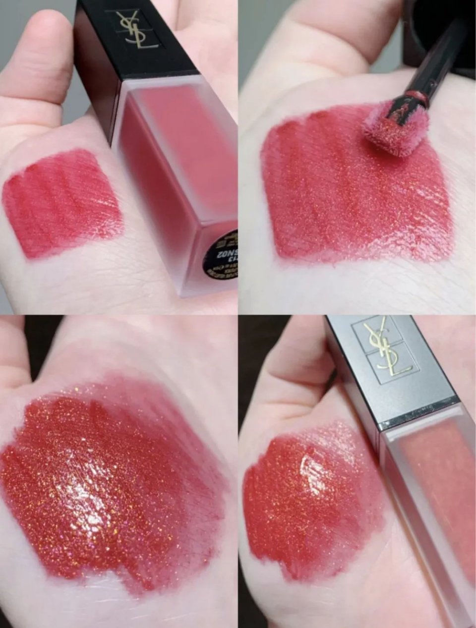 2023ysl黑管镜面唇釉推荐必买色号,ysl黑盖丝绒磨砂唇釉212