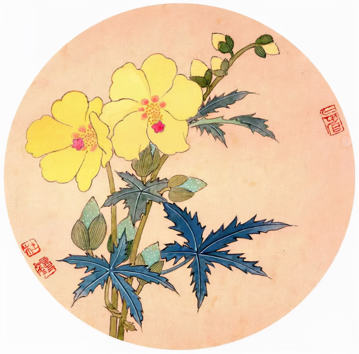 杜曼华美人蕉工笔画,淡雅空灵杜曼华工笔花鸟作品40幅