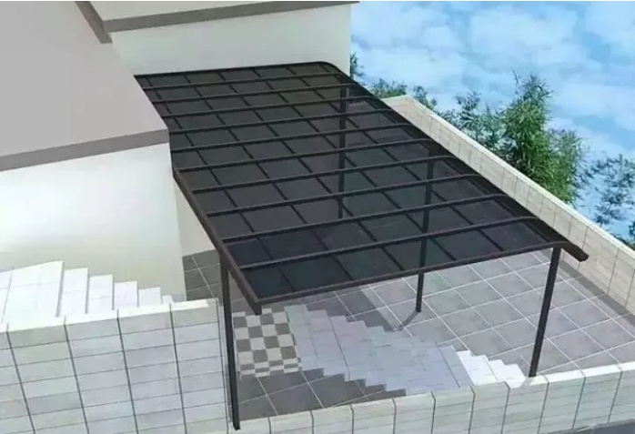 家用阳光板雨棚,阳光板哪个尺寸适合做雨棚