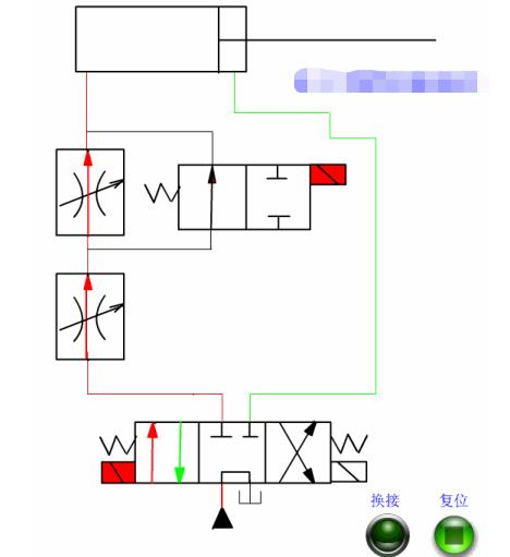 液压油泵工作原理动画演示视频,液压回路简单动态图