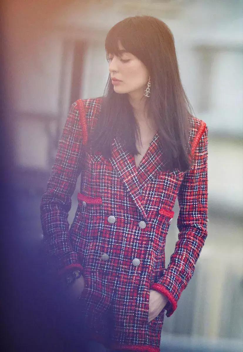 香奈儿新款手袋街拍,香奈儿经典手袋粗花呢