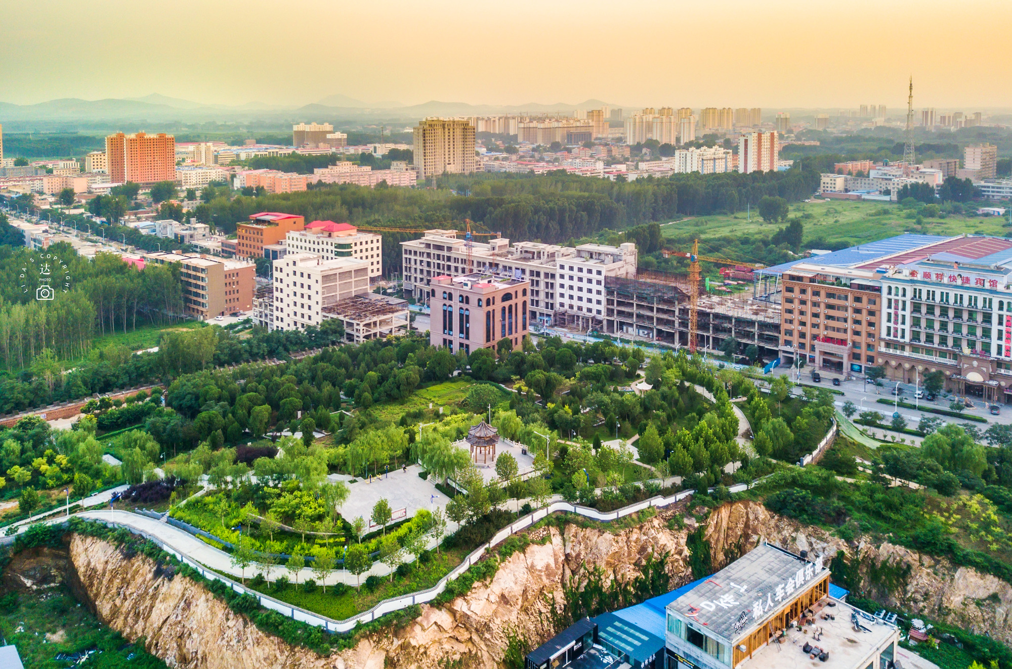 曲阳县城全景视频,曲阳县城高清地图